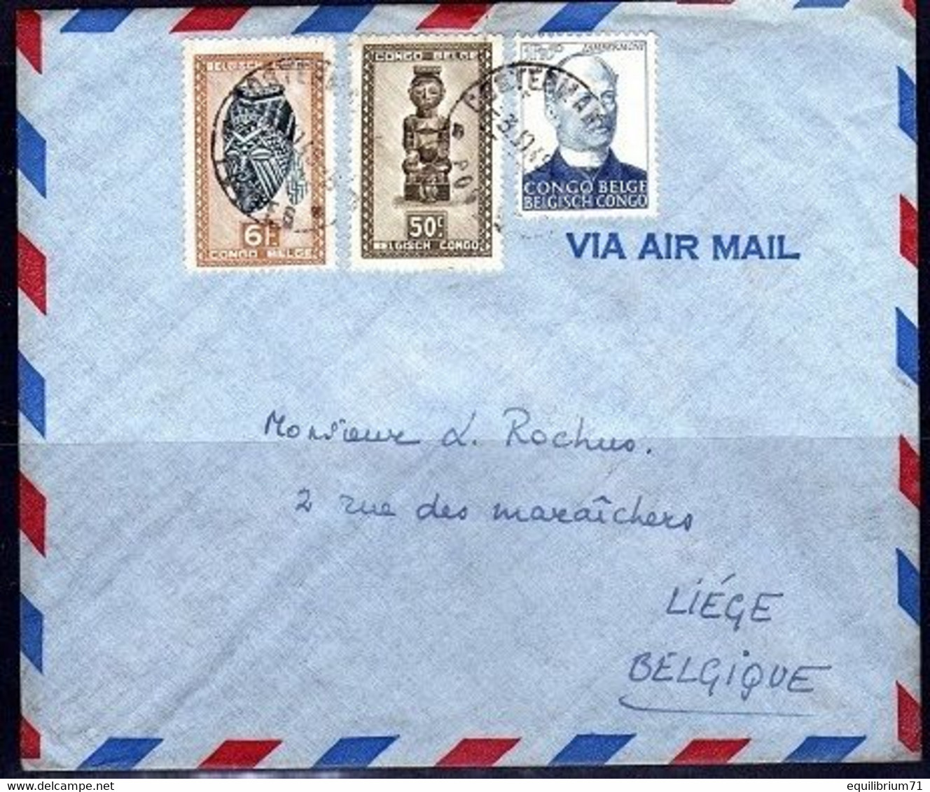 291+275 Sur Pli - CONGO - Covers & Documents