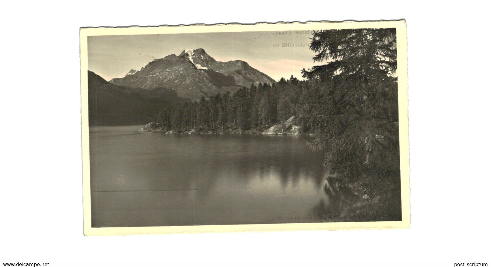 Suisse Sils Im Engadin Halbinsel Chasté Blick über Den Silser See Auf Piz Della Margna - Sils Im Engadin/Segl