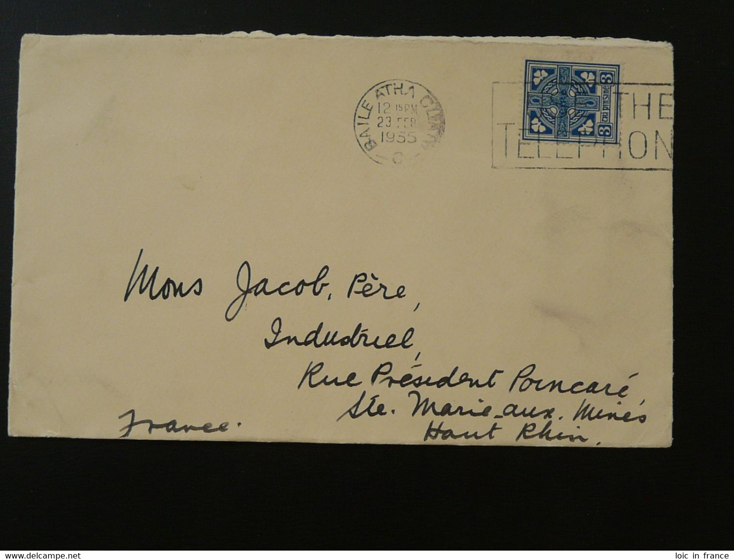 Lettre Cover Flamme Postmark Use The Telephone Irlande Ireland 1935 Ref 101502 - Covers & Documents