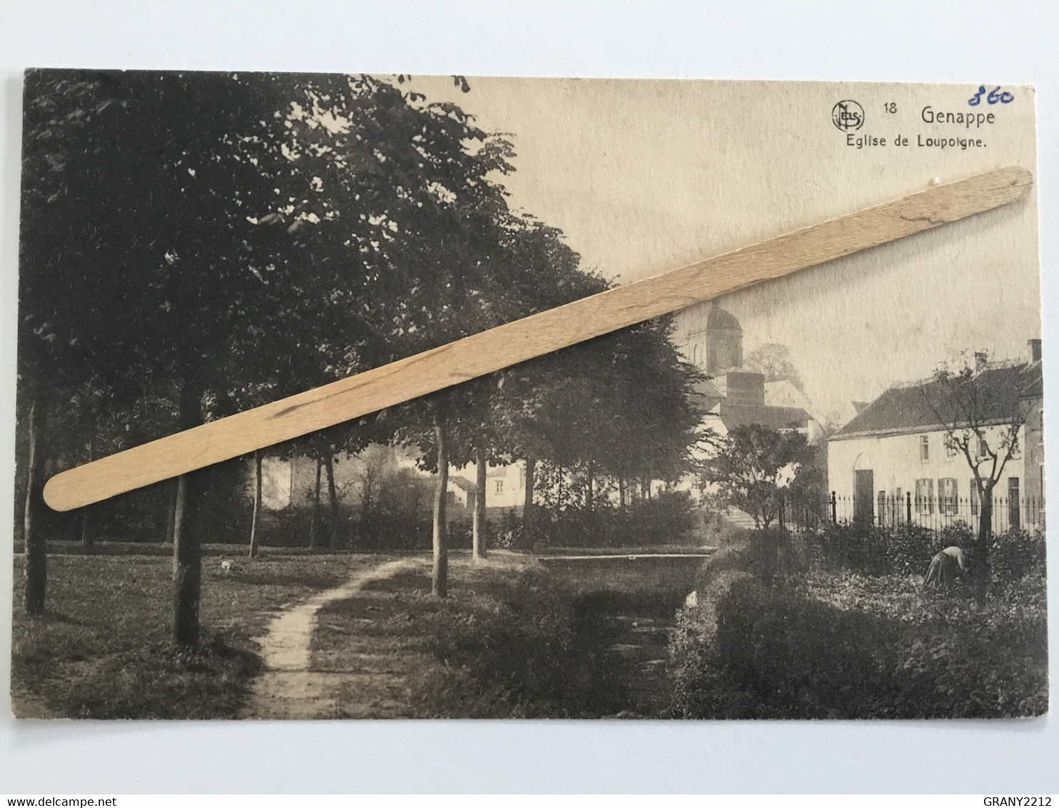 GENAPPE Nº 18 ÉGLISE DE LOUPOIGNE 1937 Panorama,animée « NELS » - Genappe