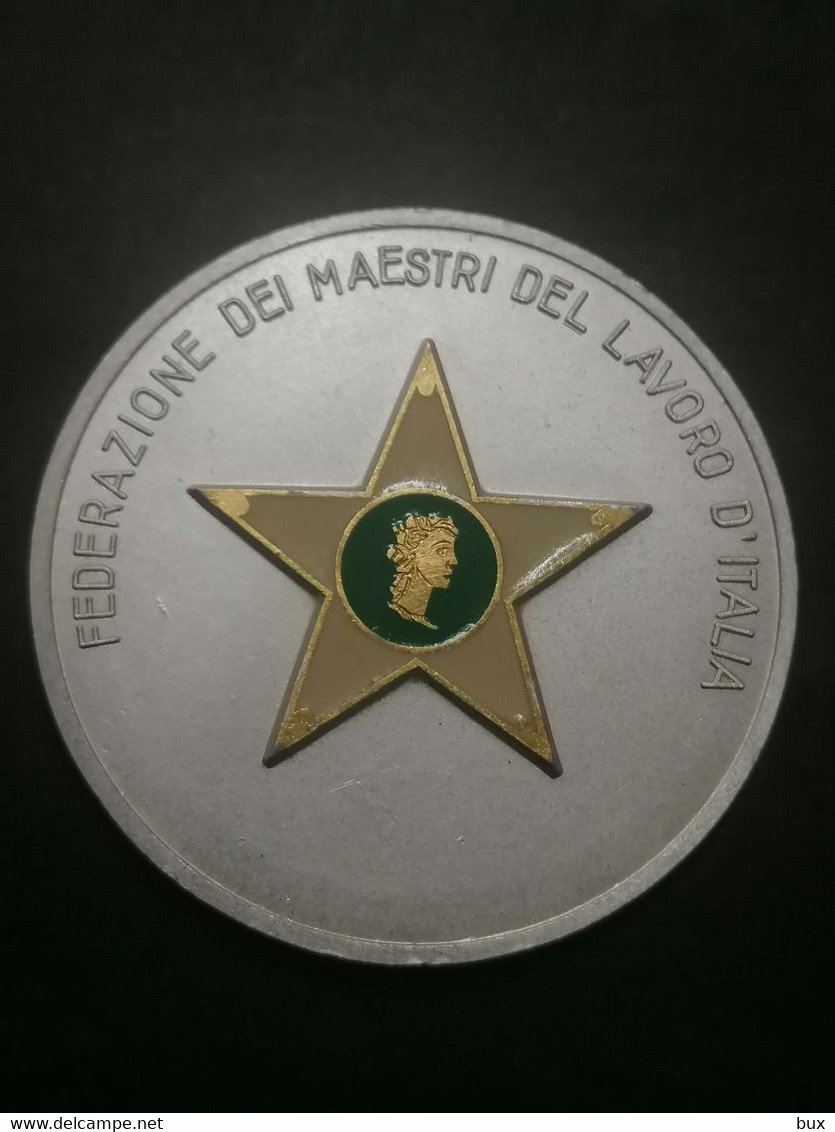 1979 Federazione Dei Maestri Del Lavoro D'Italia Fiera Del Levante Bari Medaglia Medal - Professionnels/De Société