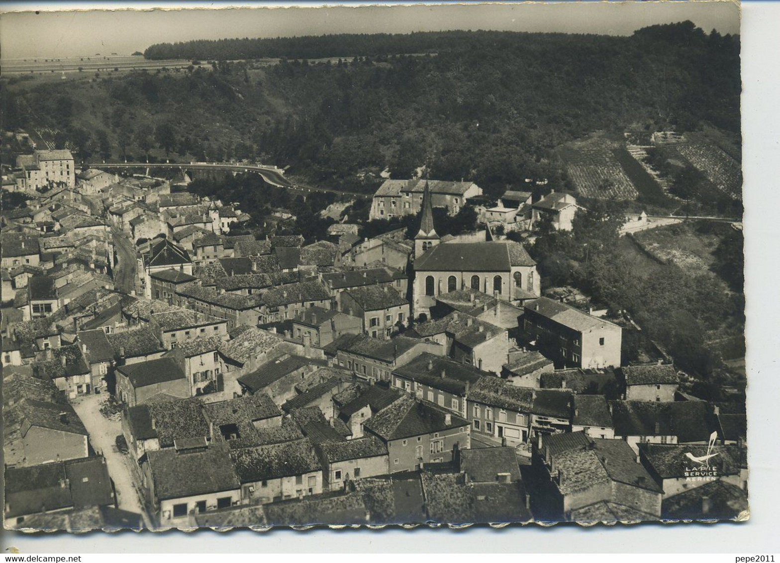 CPA  54 FOUG Vue Générale Eglise Maisons Forêt - Foug