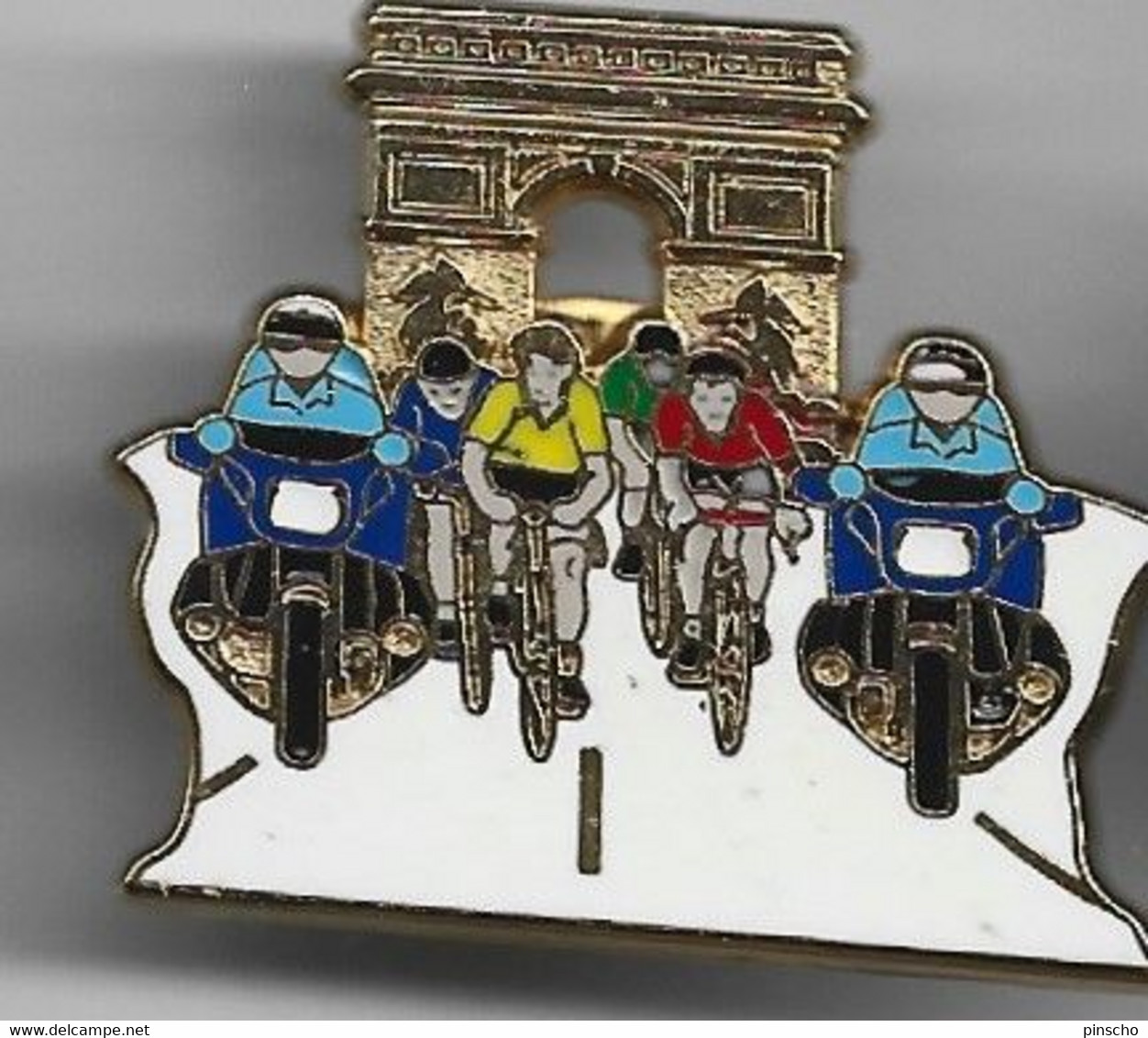 PINsS TOUR DE FRANCE CHAMPS ELYSES SIGNE DELSART - Cyclisme