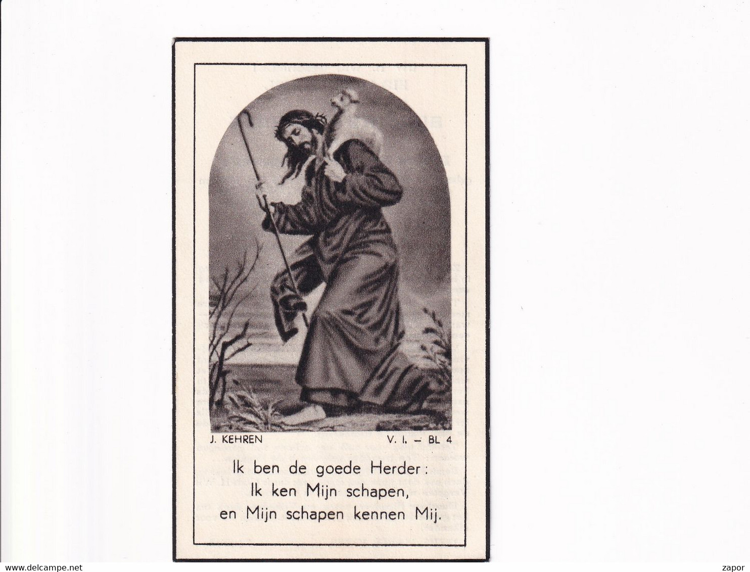 Doodsprentje / Image Mortuaire - Eugenie Michiels - Ramskapelle 1859 / Kortemark 1949 - Todesanzeige