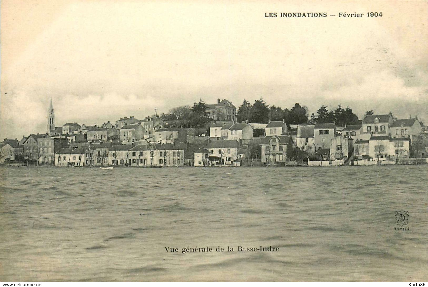 Basse Indre * Inondations Février 1904 * Vue Générale Du Village * Crue - Basse-Indre