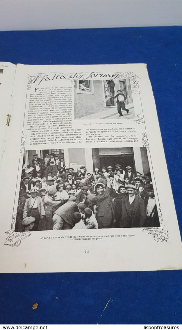 ANTIQUE PORTUGUESE MAGAZINE ILUSTRAÇÃO PORTUGUESA PORTUGUESE TROOPS WWI AND MORE 1917 - Revues & Journaux