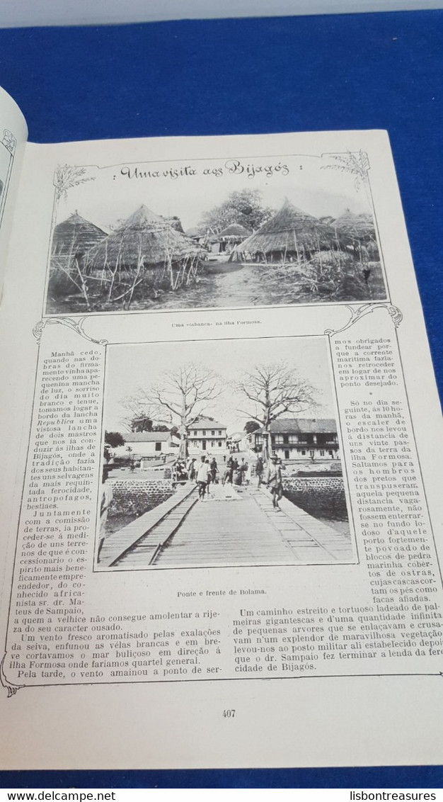 ANTIQUE PORTUGUESE MAGAZINE ILUSTRAÇÃO PORTUGUESA  UMA VISITA AOS BIJAGOS DA GUINÉ AND MORE 1913 - Magazines