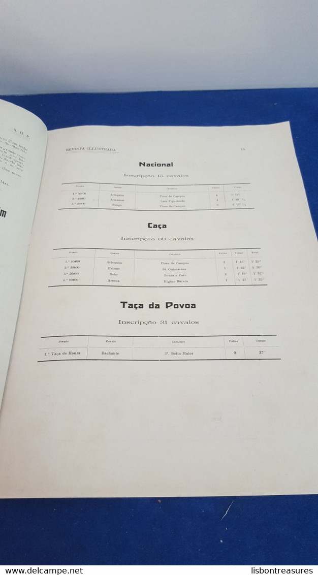 VERY RARE ANTIQUE PORTUGUESE MAGAZINE REVISTA ILUSTRADA DA SOCIEDADE HIPICA PORTUGUESA HORSES Nº49 1917 - Zeitungen & Zeitschriften