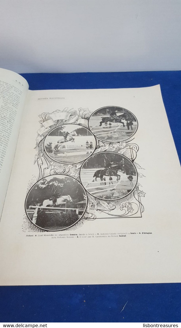VERY RARE ANTIQUE PORTUGUESE MAGAZINE REVISTA ILUSTRADA DA SOCIEDADE HIPICA PORTUGUESA HORSES Nº47 1916 - Magazines