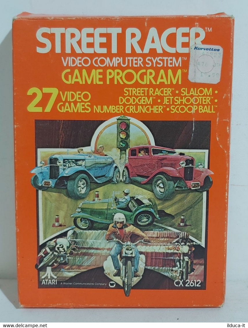 I100828 Vintage Videogame Retrogame - STREET RACER - Atari CX2612 - Atari 2600