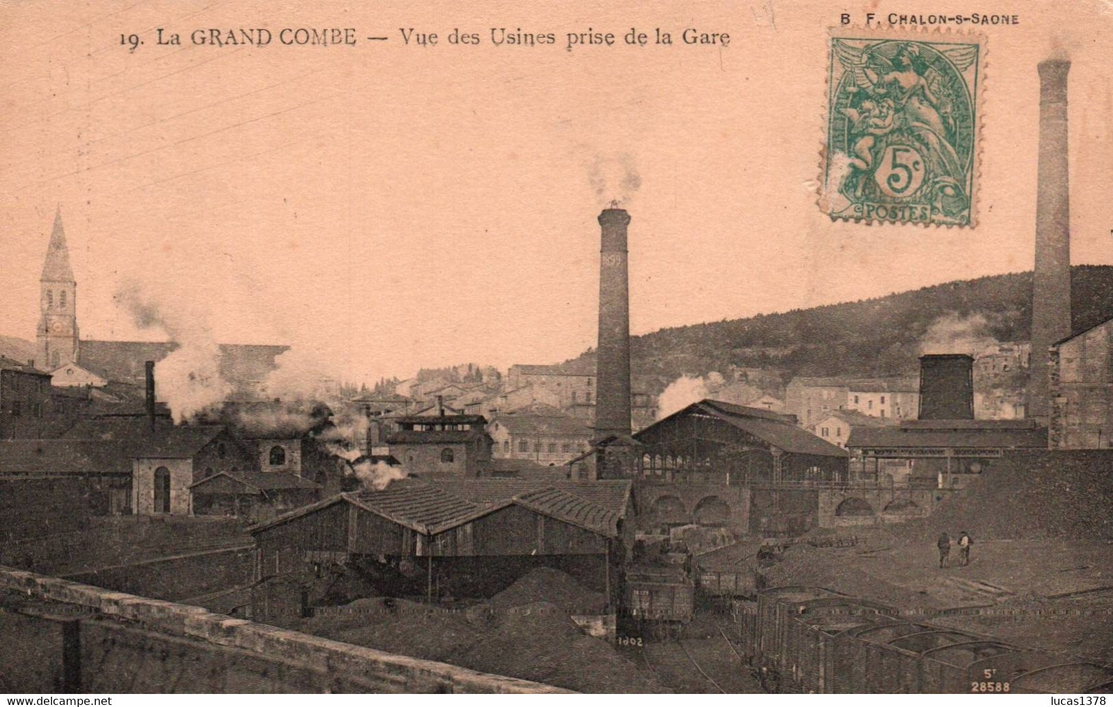 30 / LA GRAND COMBE / VUE DES USINES PRISE DE LA GARE - La Grand-Combe