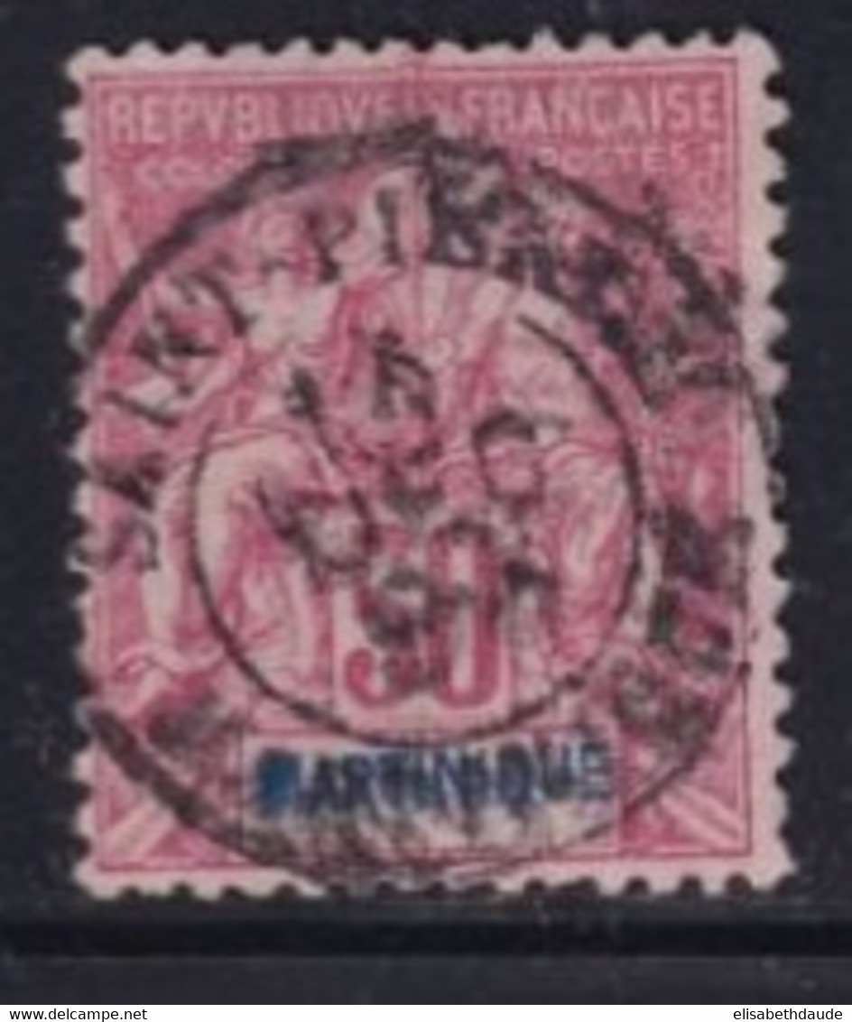 MARTINIQUE - YVERT N° 41 OBLITERE SAINT-PIERRE - COTE 2022 = 30 EUR. - - Used Stamps