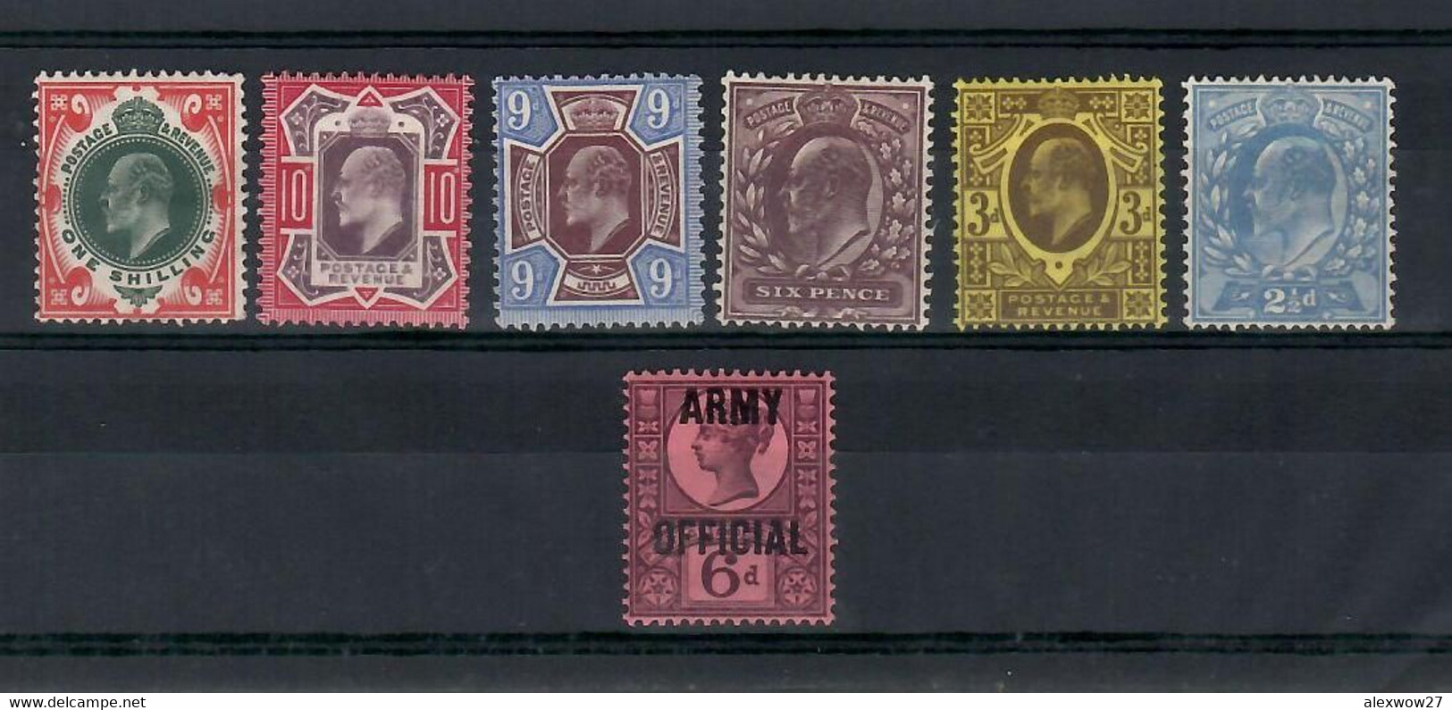 Gran Britain / England 1902/04 Re EDOARDO VII *MLH + 1896 6P.*MLH - Unused Stamps