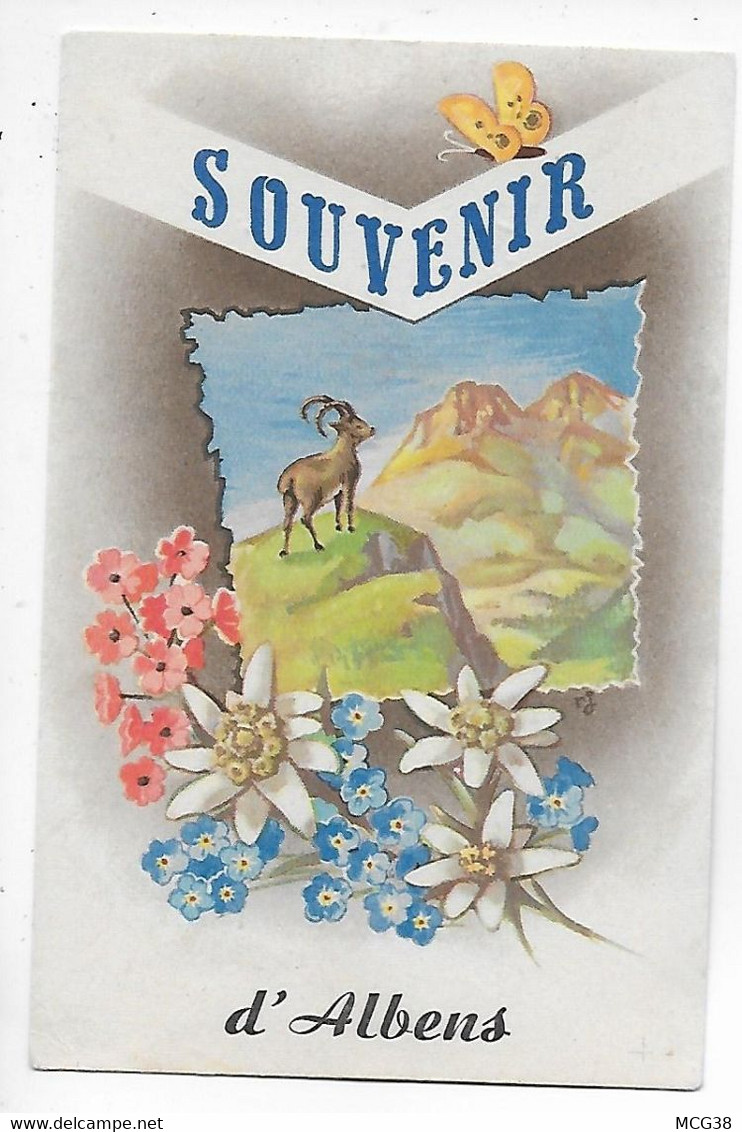 73  -  CPA  Colorisée  De  SOUVENIR  D ' ALBENS - Albens