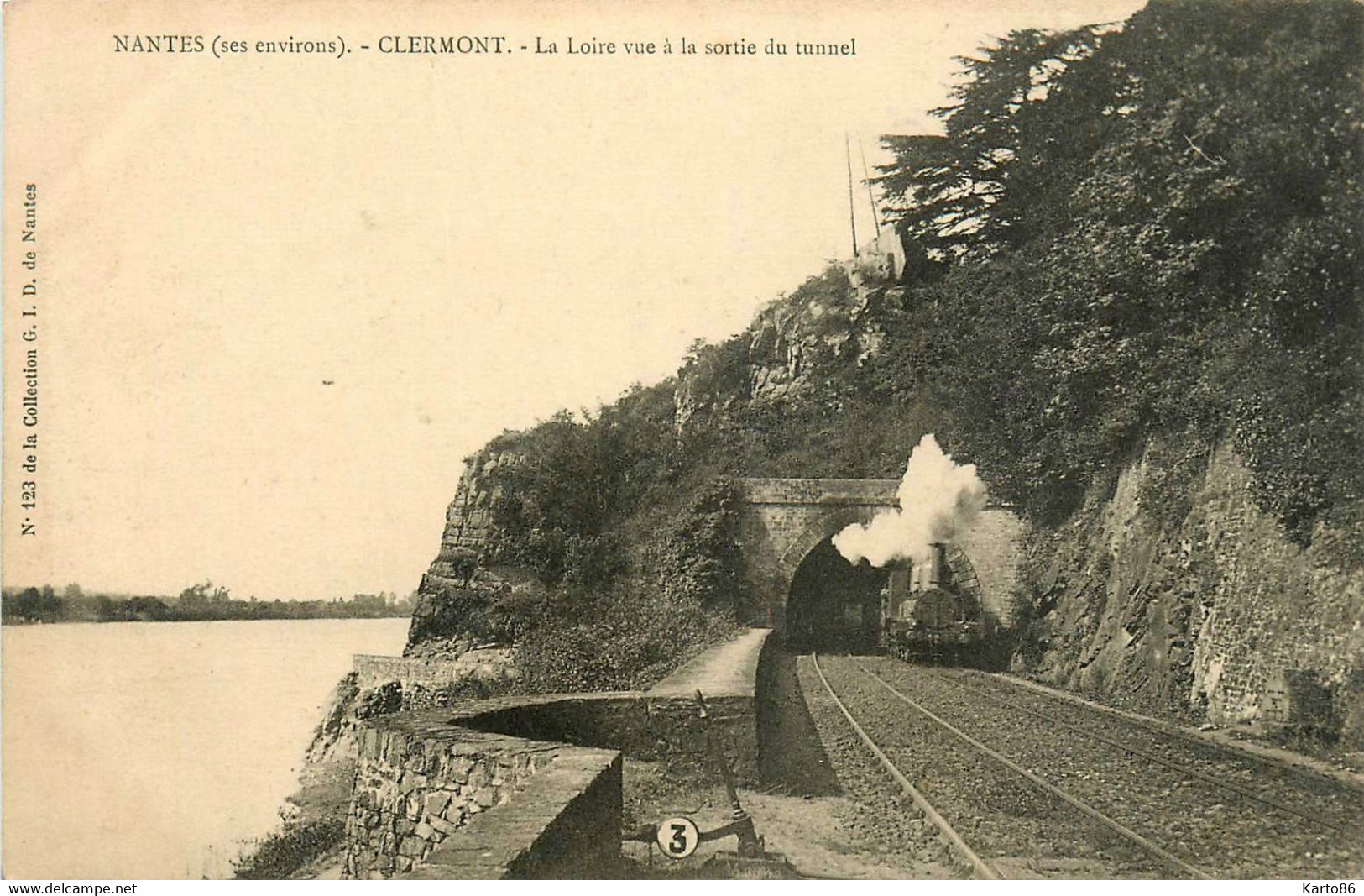 Le Cellier * Clermont * La Loire Vue à La Sortie Du Tunnel * Passage Du Train * Ligne Chemin De Fer * Environs De Nantes - Le Cellier