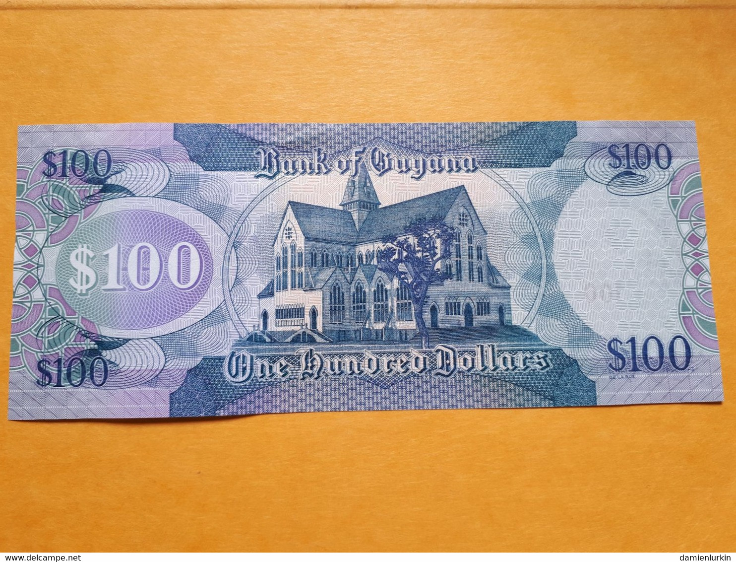 GUYANA 100 DOLLARS 2019 UNC SERIAL NUMBER END 5656 P-36d - Guyana