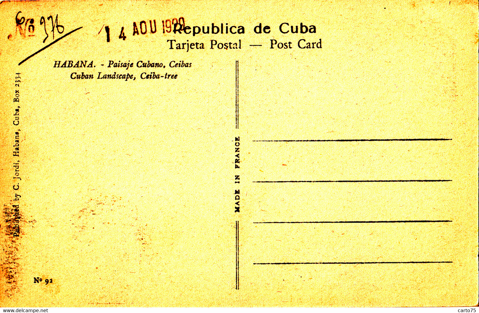 Amérique - Cuba - Habana - Paisaje Cubano - Ceibas - Arbre - Matasellos - Cuba