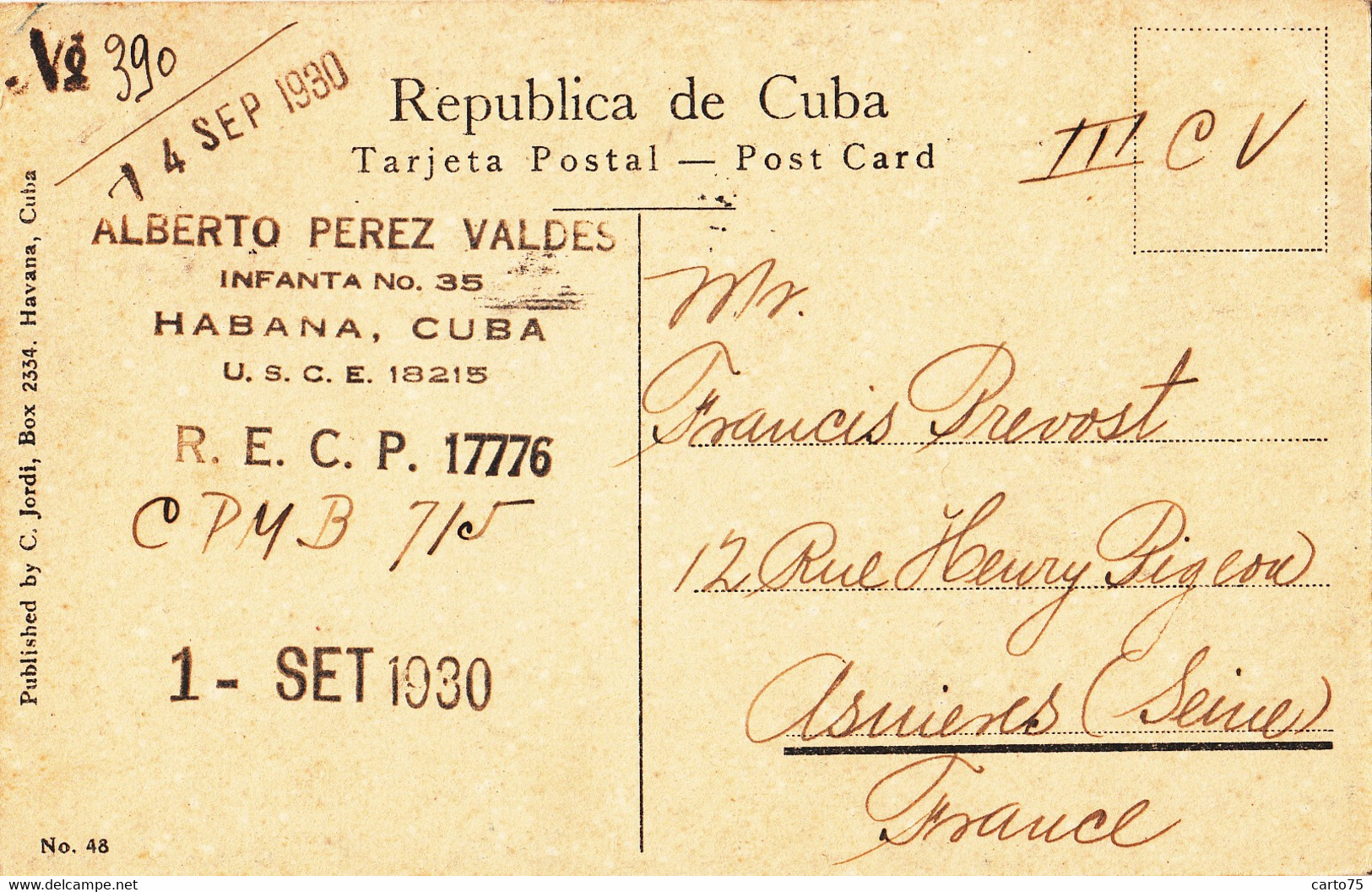 Amérique - Cuba - Habana - Monumento Al Dr Finlay - Fièvre Jaune - 1930 Alberto Perez Valdes - Cuba