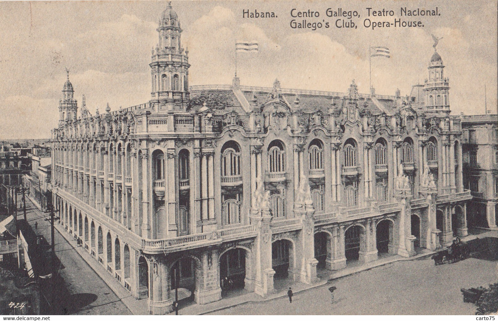 Amérique - Cuba - Habana - Centro Gallego, Teatro Nacional - 1933 - Alberto Perez Valdes - Cuba