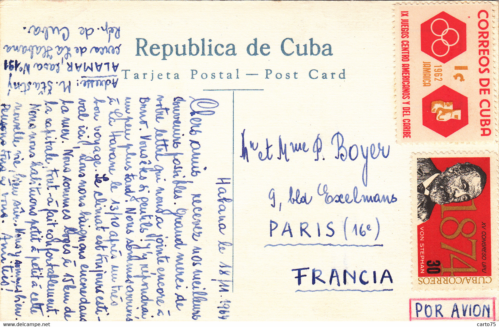 Amérique - Cuba - Habana - Parque Central - Estatue De Marti - Affranchissement 1964 - Cuba