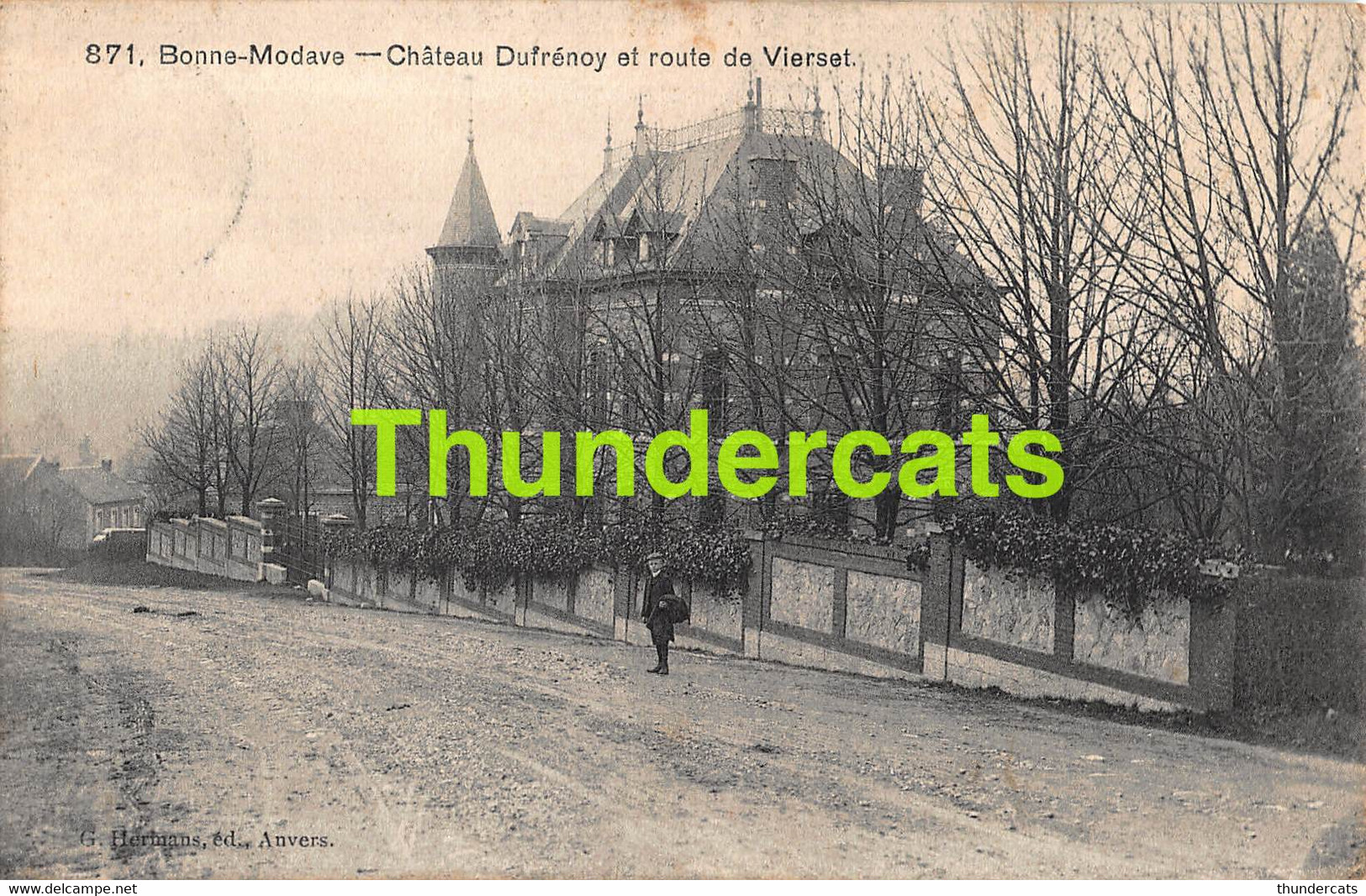 CPA BONNE MODAVE CHATEAU DUFRENOY ET ROUTE DE VIERSET - Modave