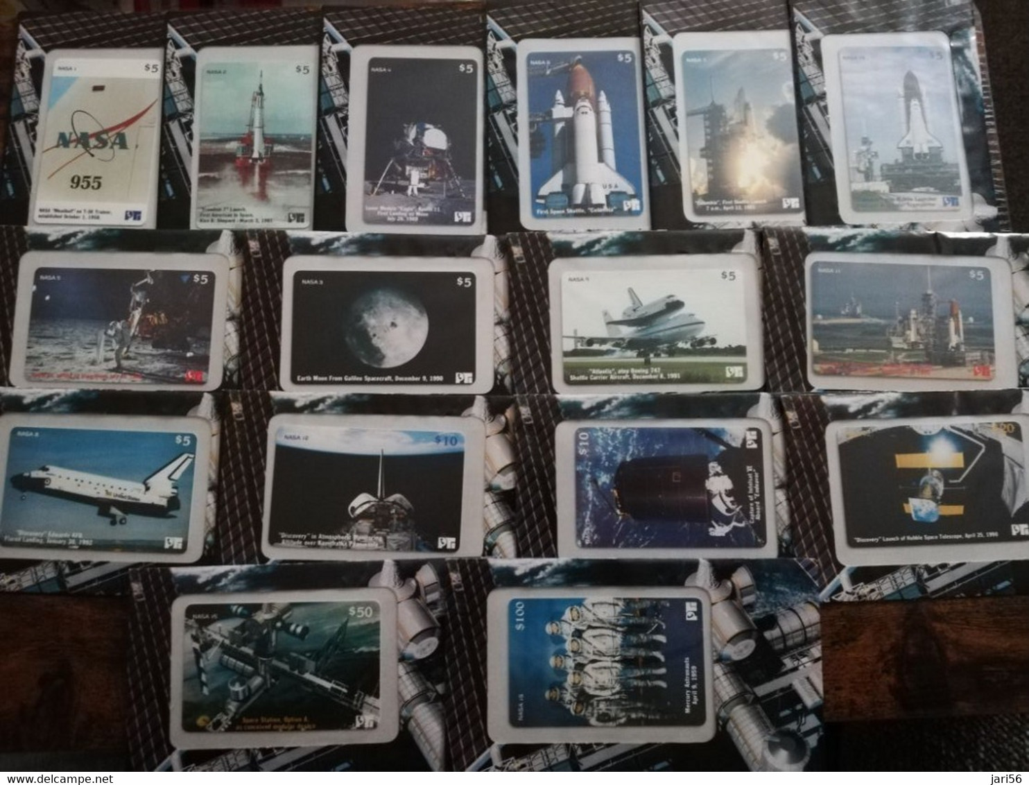 UNITED STATES  NASA SERIES  /SPACE SHUTTLE/NO 5 T/M 20  PTI  SCARCE/16CARDS /IN ENVELOP / MINT/LIMITED EDITION ** 6162** - Sammlungen