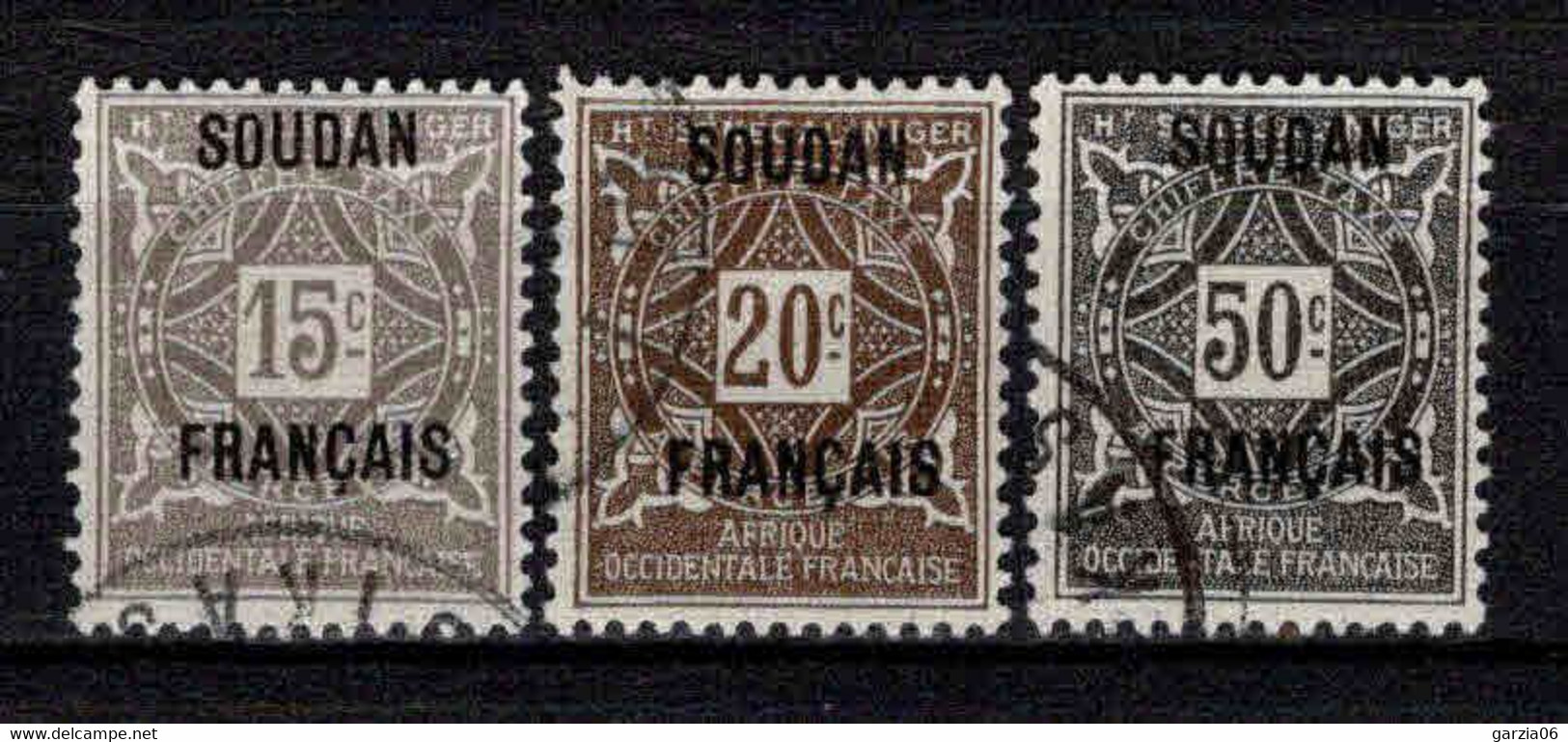 Soudan - 1921  - Timbres Taxe N° 3/4/6 - Oblit - Used - Used Stamps