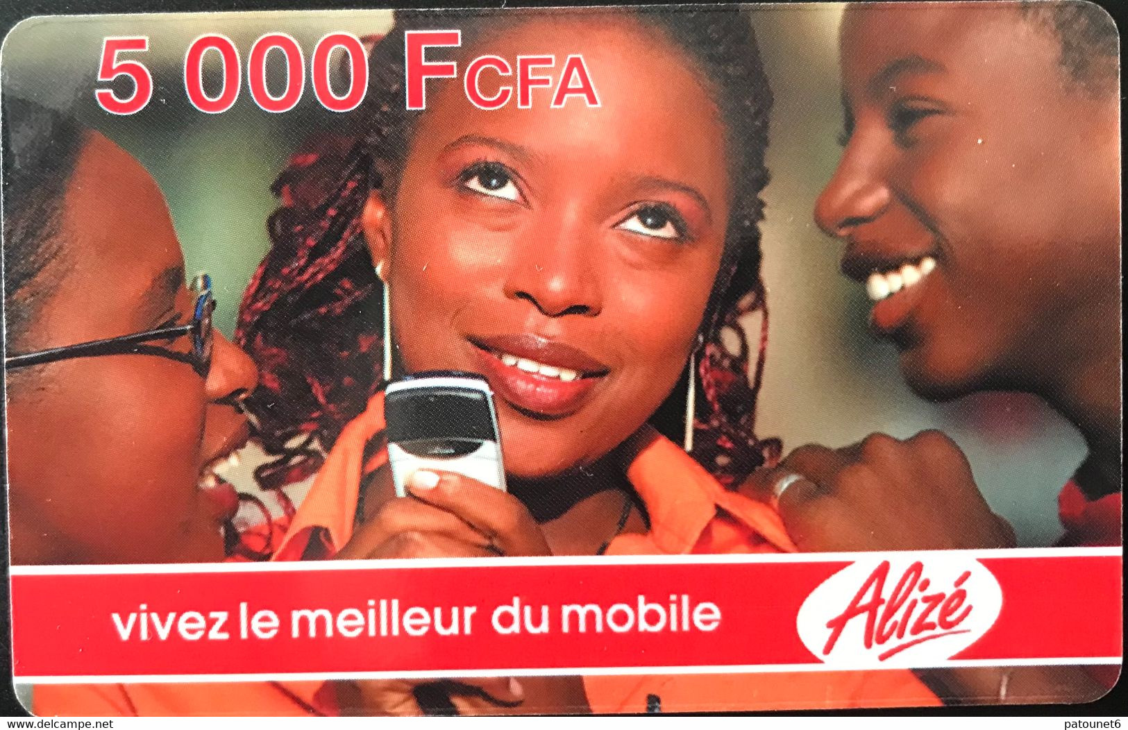 SENEGAL  -  Rechage  -  Diamono  -  Alizé  -  5.000 FCFA - Sénégal