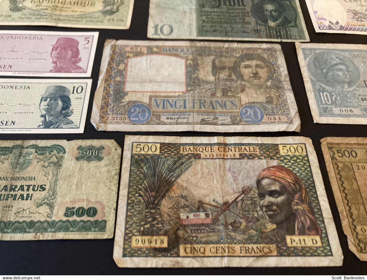 25 X Various World Banknotes Inc. Rwanda, Egypt, Lebanon, Indonesia. - Otros & Sin Clasificación