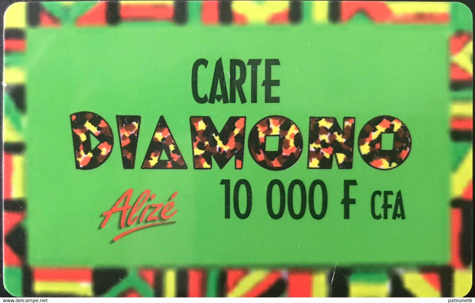 SENEGAL  -  Rechage  -  Diamono  -  Alizé  -  10.000 FCFA - Senegal