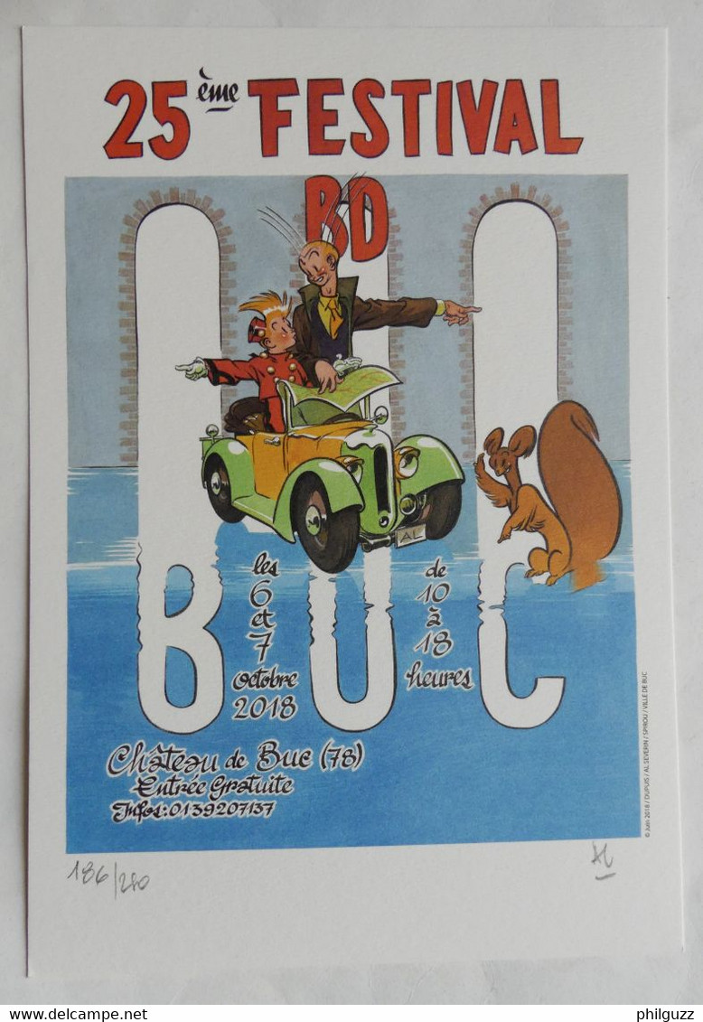 1 EX LIBRIS AL SEVERIN 2018 Au Choix N°185 Ou 186/250 SIGNE SPIROU XL - Illustrators S - V