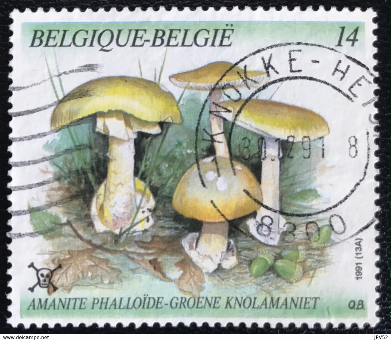 België - Belgique - C2/34 - (°)used - 1991 - Michel 2470 - Paddenstoelen - KNOKKE - Gebruikt