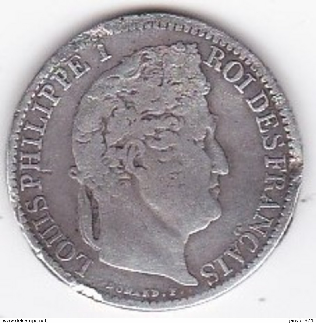 50 Centimes 1846 A Paris . Louis Philippe I , Tête Couronnée, En Argent - 50 Centimes