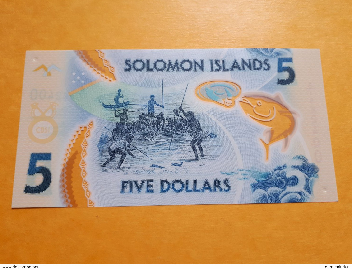 ILES SALOMON 5 DOLLARS ND 2019 POLYMER UNC P-38a - Solomonen