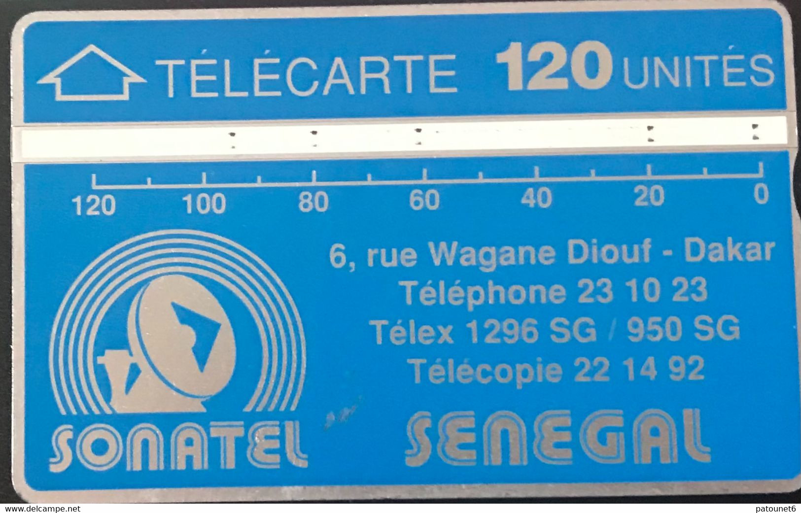 SENEGAL  - Phonecard  - Holographique  -  SONATEL  -  120 Un. - Senegal