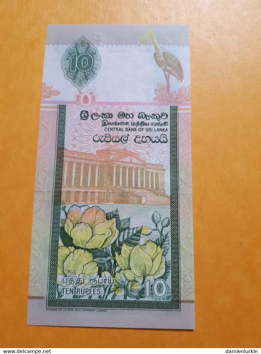 SRI LANKA 10 RUPEES 19-11-2005 UNC P-108e - Sri Lanka