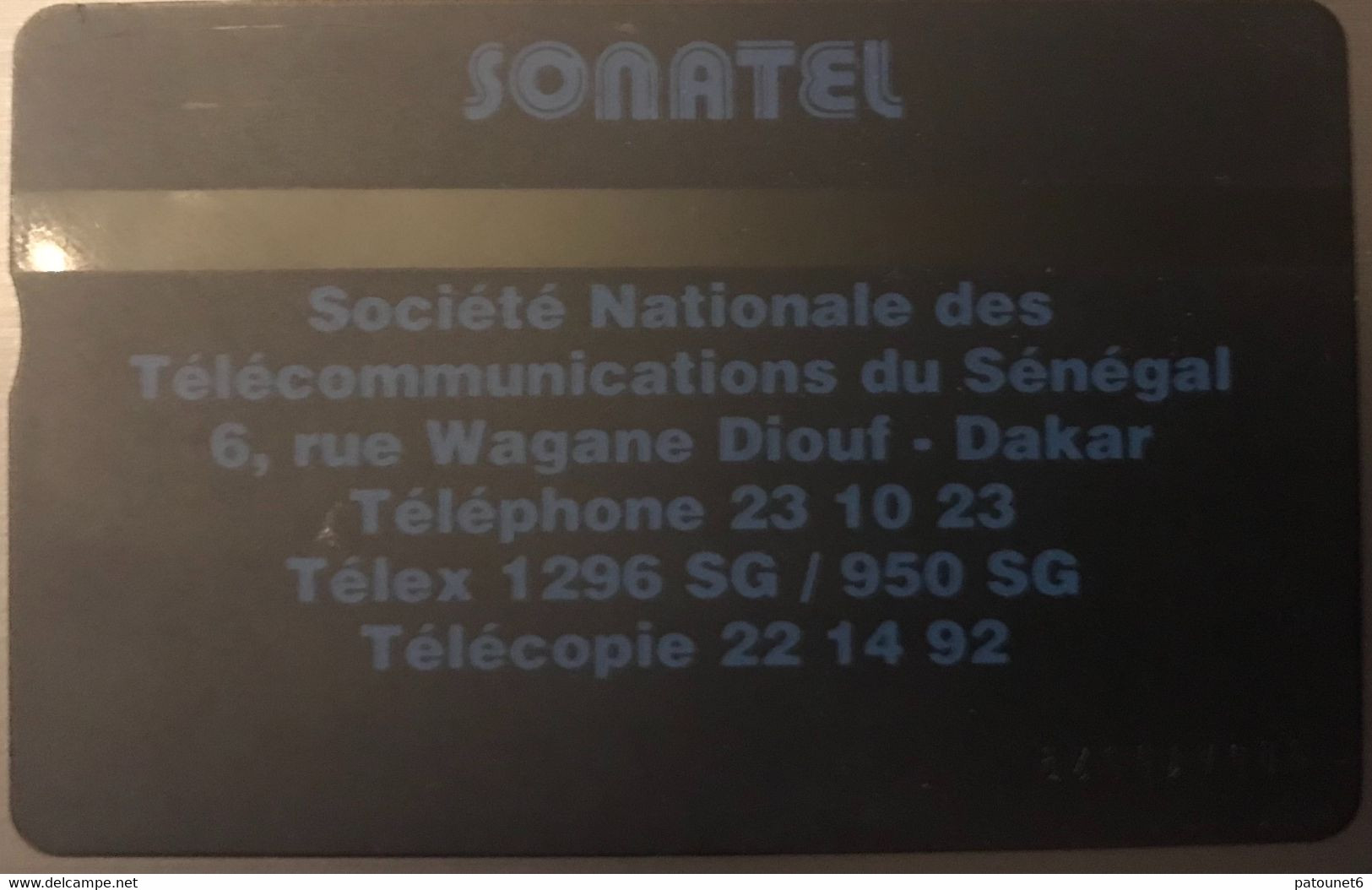 SENEGAL  -  Phonecard  -  Holographique  -  SONATEL  -  40 Un. - Senegal