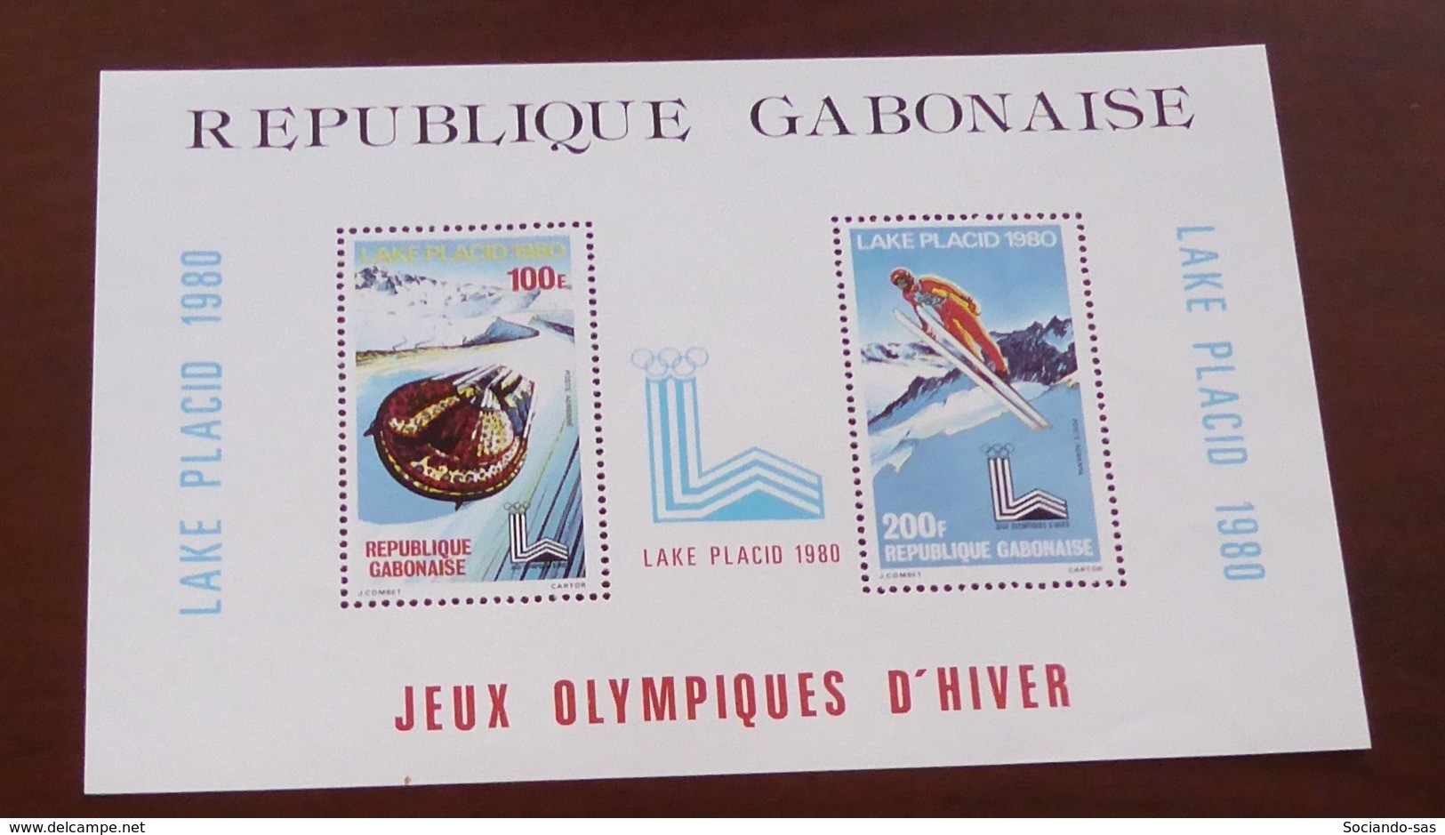 Gabon - 1979 - Bloc Feuillet BF N°Yv. 34 - Olympics / Lake Placid - Neuf Luxe ** / MNH / Postfrisch - Gabon