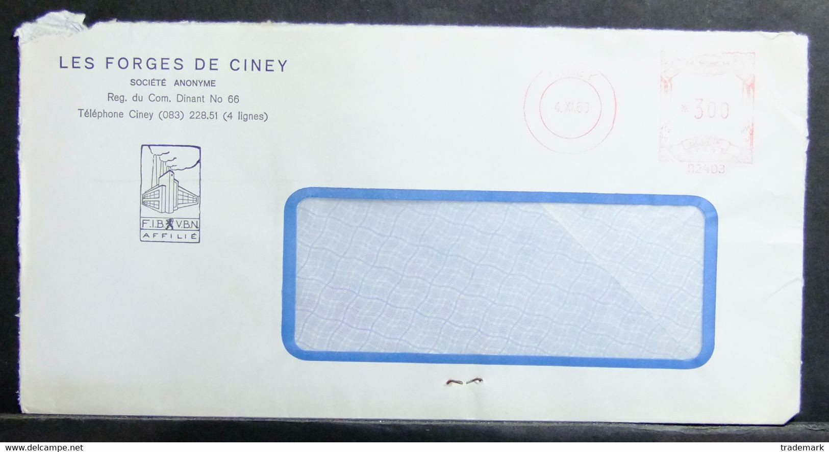 Belgium - Advertising Meter Franking Cover 1969 Ciney Metallurgy Industry - 1960-79