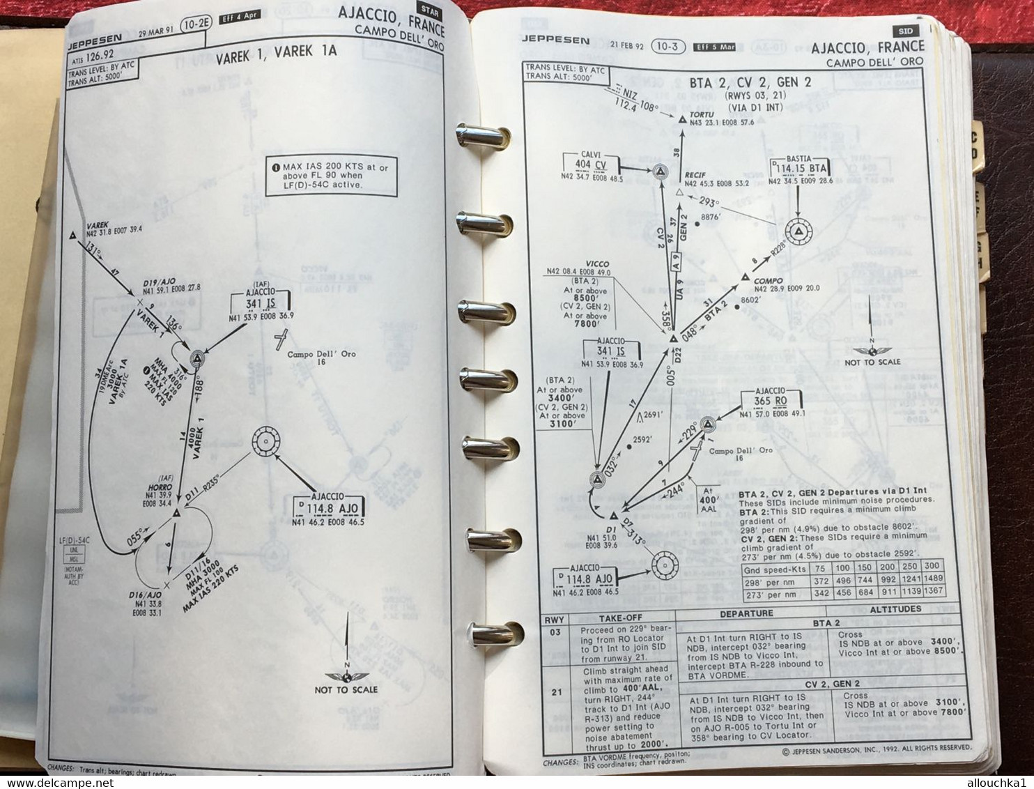 Transport Aviation Commerciale  Manuel Jeppesen Airway Manual service plans de vol aéroports de France-Suisse-Corse-