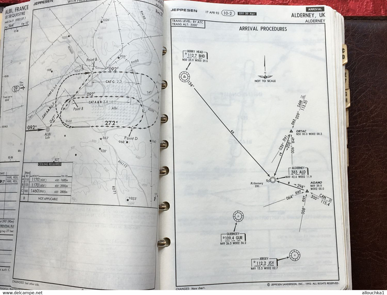 Transport Aviation Commerciale  Manuel Jeppesen Airway Manual service plans de vol aéroports de France-Suisse-Corse-