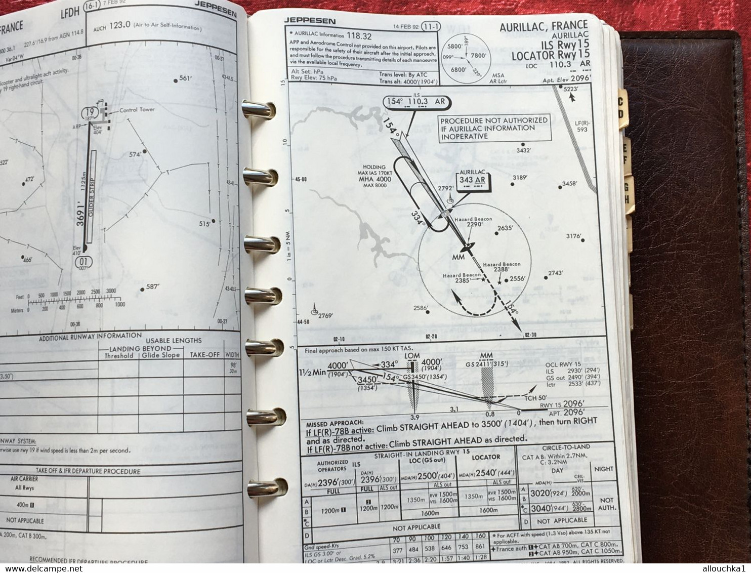 Transport Aviation Commerciale  Manuel Jeppesen Airway Manual service plans de vol aéroports de France-Suisse-Corse-