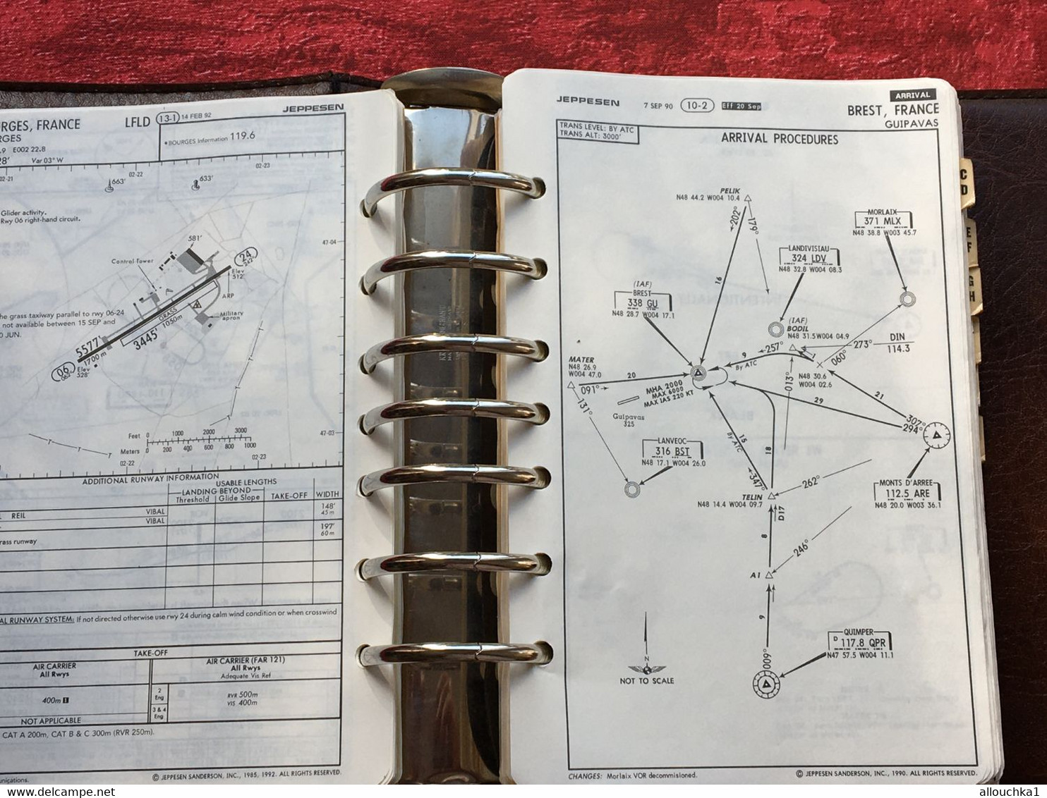 Transport Aviation Commerciale  Manuel Jeppesen Airway Manual service plans de vol aéroports de France-Suisse-Corse-