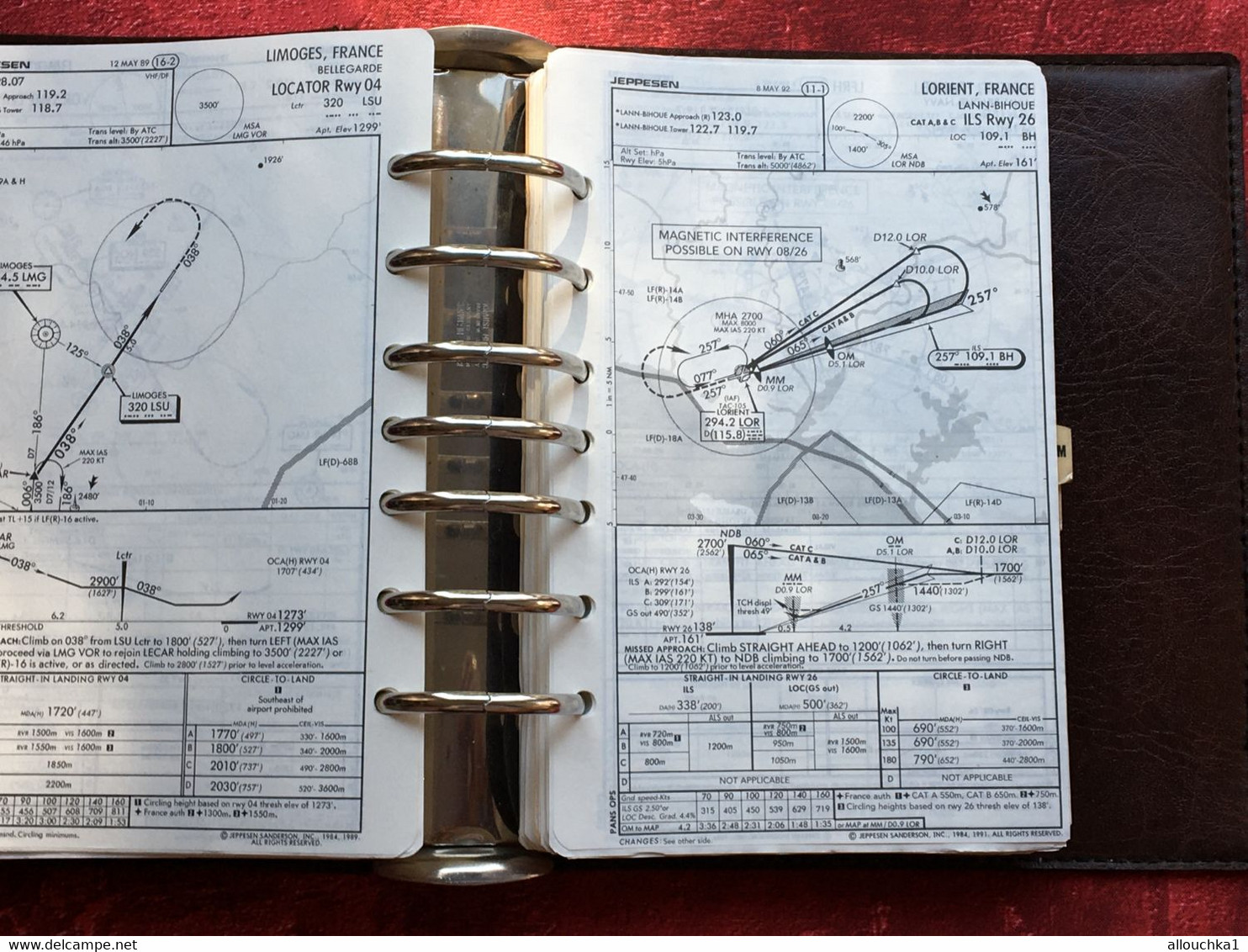 Transport Aviation Commerciale  Manuel Jeppesen Airway Manual service plans de vol aéroports de France-Suisse-Corse-