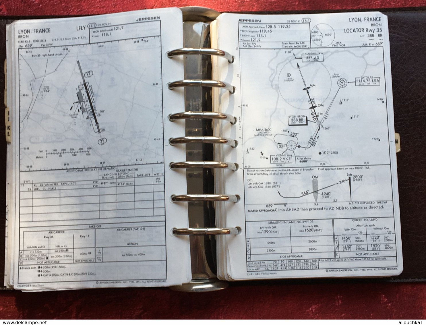 Transport Aviation Commerciale  Manuel Jeppesen Airway Manual service plans de vol aéroports de France-Suisse-Corse-