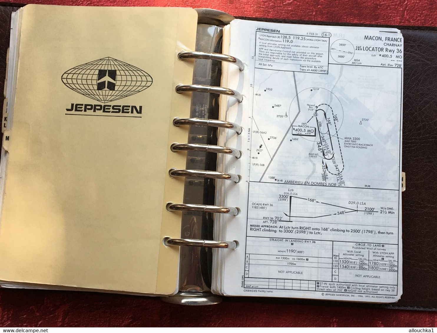 Transport Aviation Commerciale  Manuel Jeppesen Airway Manual service plans de vol aéroports de France-Suisse-Corse-