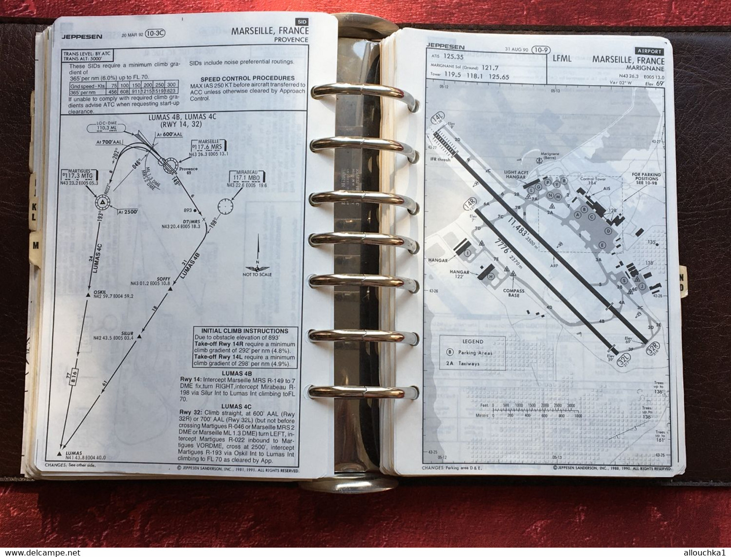 Transport Aviation Commerciale  Manuel Jeppesen Airway Manual service plans de vol aéroports de France-Suisse-Corse-