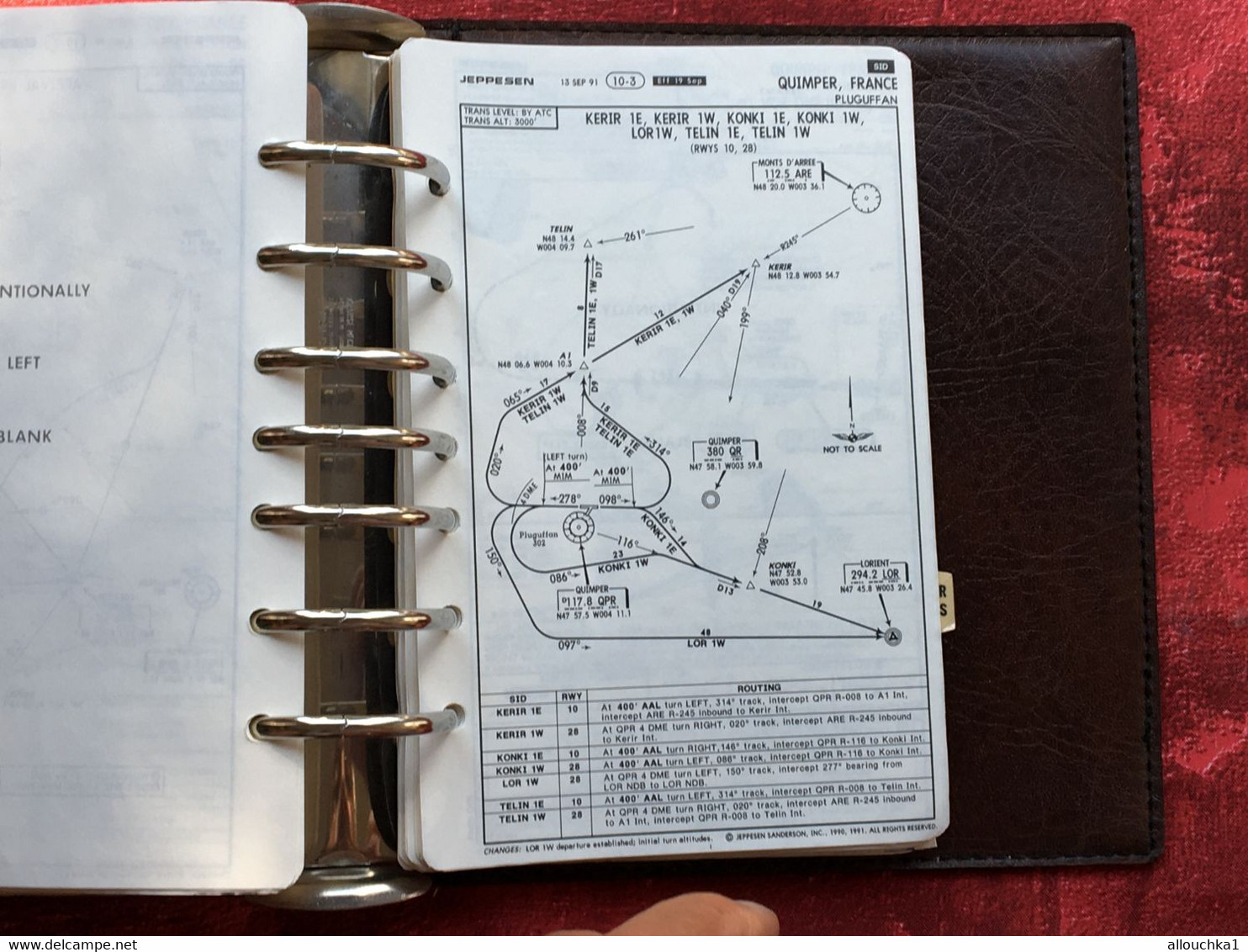 Transport Aviation Commerciale  Manuel Jeppesen Airway Manual service plans de vol aéroports de France-Suisse-Corse-