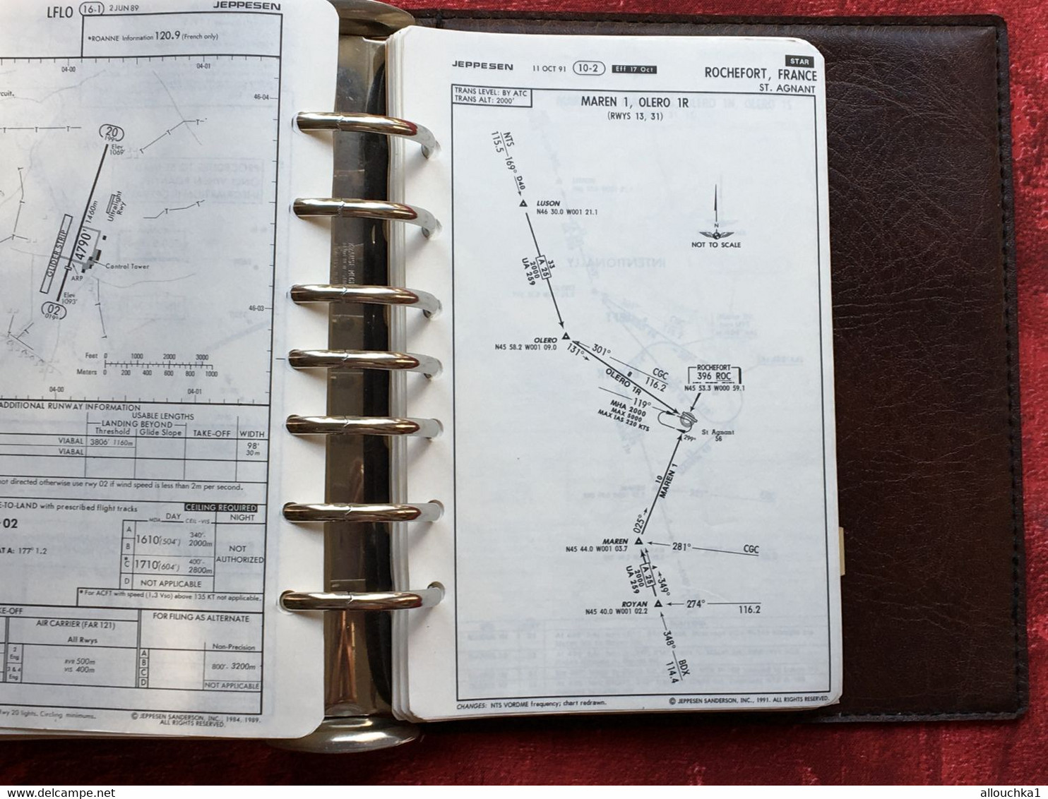 Transport Aviation Commerciale  Manuel Jeppesen Airway Manual service plans de vol aéroports de France-Suisse-Corse-