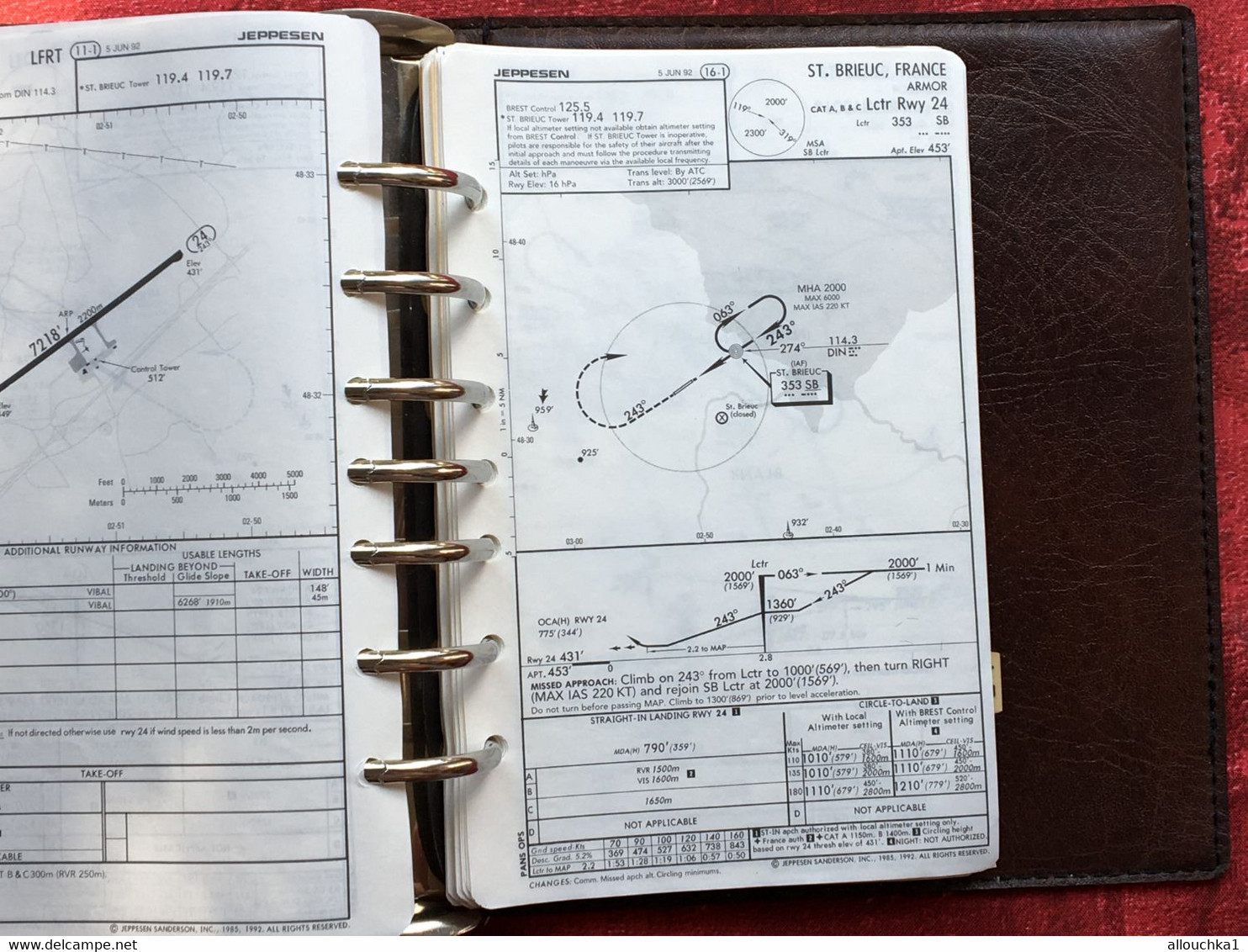 Transport Aviation Commerciale  Manuel Jeppesen Airway Manual service plans de vol aéroports de France-Suisse-Corse-